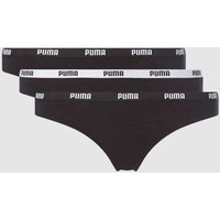 Puma String mit Stretch-Anteil im 3er-Pack in Black, Größe XS von Puma