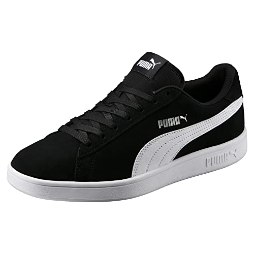 PUMA Unisex Puma Smash v2 Low-Top, Puma Black-Puma White-Puma Silver, 42.5 EU von PUMA