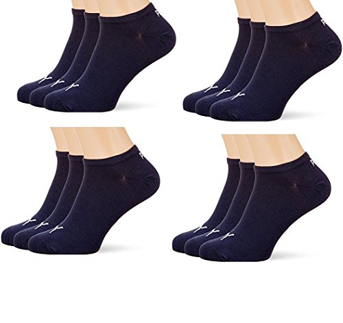 PUMA Unisex Sneaker Sportsocken 12 x Paket (39-42, navy) von PUMA