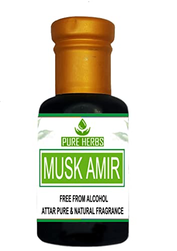 Pure Herbs Moschus Amir-Attar, frei von Alkohol, für Unisex, geeignet für Anlässe, Partys und den täglichen Gebrauch, Duft, von Pure Herbs