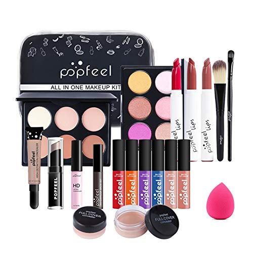 Pure Vie Mehrzweck-Make-up-Kit Lidschatten Concealer Lip Gloss powder foundation Pulver erröten Makeup Palette Set- Sleek Pulver Augenschatten Satte Farben Kosmetik Kit- Schmink Geschenkset #075 von Pure Vie