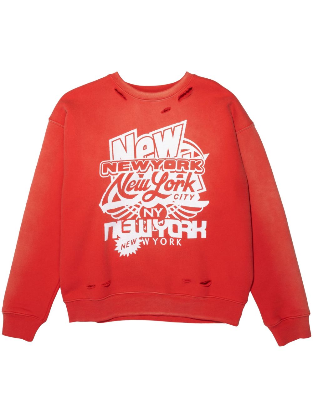 Purple Brand Sweatshirt mit Slogan-Print - Rot von Purple Brand