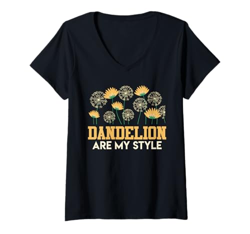Damen Gärtner DANDELION ARE MY STYLE Löwenzahn Lustig Pusteblume T-Shirt mit V-Ausschnitt Damen Gärtner DANDELION ARE MY STYLE Löwenzahn Lustig Pusteblume T-Shirt mit V-Ausschnitt von Pusteblume Geschenk Löwenzahn Shirt Positivität