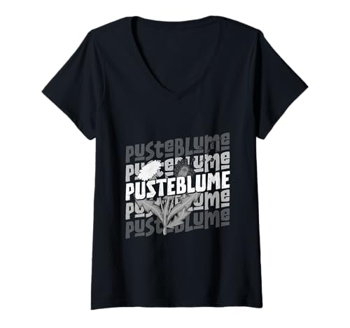 Damen Gärtner LÖWENZAHN Garten PUSTEBLUME Lustig Löwenzahn T-Shirt mit V-Ausschnitt Damen Gärtner LÖWENZAHN Garten PUSTEBLUME Lustig Löwenzahn T-Shirt mit V-Ausschnitt von Pusteblume Geschenk Löwenzahn Shirt Positivität