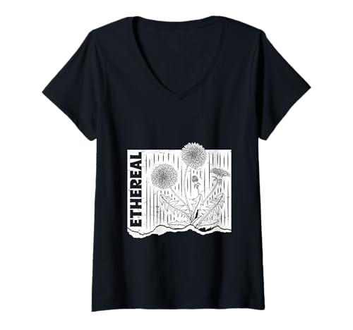 Damen Gärtner LÖWENZAHN Garten PUSTEBLUME Lustig Löwenzahn T-Shirt mit V-Ausschnitt Damen Gärtner LÖWENZAHN Garten PUSTEBLUME Lustig Löwenzahn T-Shirt mit V-Ausschnitt von Pusteblume Geschenk Löwenzahn Shirt Positivität