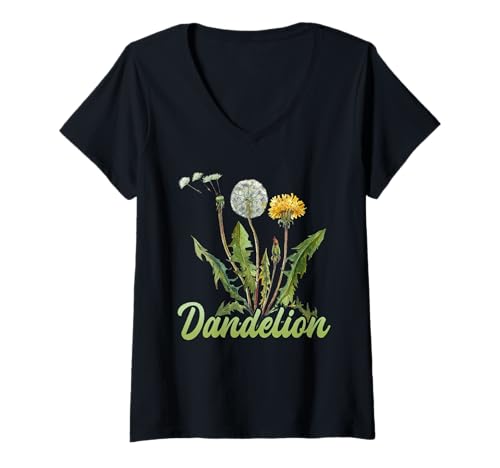 Damen Gärtner PUSTEBLUME Positivität Lustiges Löwenzahn T-Shirt mit V-Ausschnitt Damen Gärtner PUSTEBLUME Positivität Lustiges Löwenzahn T-Shirt mit V-Ausschnitt von Pusteblume Geschenk Löwenzahn Shirt Positivität