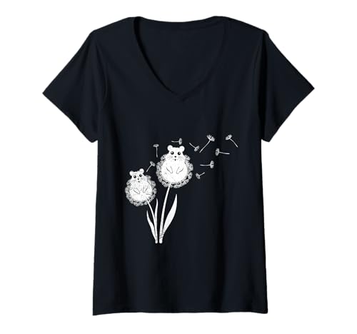 Damen Löwenzahn Fanartikel Gärtner Positivität Lustig Pusteblume T-Shirt mit V-Ausschnitt Damen Löwenzahn Fanartikel Gärtner Positivität Lustig Pusteblume T-Shirt mit V-Ausschnitt von Pusteblume Geschenk Löwenzahn Shirt Positivität