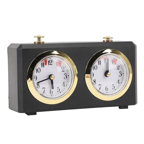Schach-Timer, Professionelle Analoge Spieluhr Zum Aufziehen, Mechanischer Wettkampf-Timer mit Eisen und ABS-Material, Keine Batterie Erforderlich, für Schach, Chinesisches Schach Schach-Timer, Professionelle Analoge Spieluhr Zum Aufziehen, Mechanischer Wettkampf-Timer mit Eisen und ABS-Material, Keine Batterie Erforderlich, für Schach, Chinesisches Schach von Pyhodi