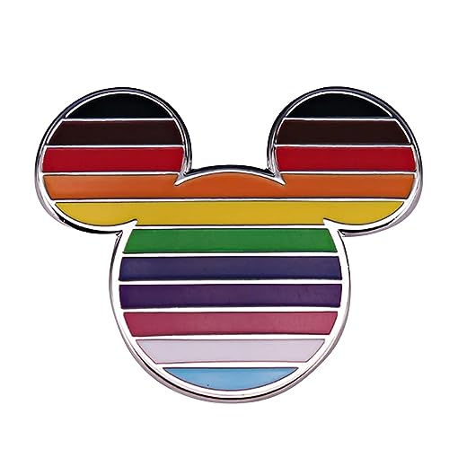 Disney Mickey Mouse Emaille-Anstecknadel (Pride-Design), 1,5 cm x 3 cm, Pride-Accessoires und Disney-Geschenke für Frauen, Männer und Kinder, Disney-Pins – Offizielles Merchandise-Produkt von Pyramid International