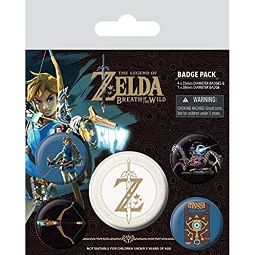 Nintendo - The Legend of Zelda: Breath Of The Wild (Z Emblem) Badge Pack (BP80598) von Pyramid International