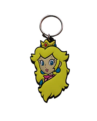 Schlüsselanhänger Super Mario – Prinzessin Peach Schlüsselanhänger, Gelb, One Size, Gelb, Einheitsgröße, gelb, One size von Pyramid International