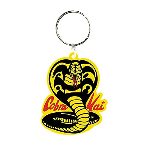 Pyramid International Unisex Cobra Kai (Snake) Rubber Keychain Schlüsselbund, Multi, One Size von Pyramid International