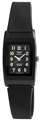 Q&Q Damen-Uhr Kunststoff Dornschließe Leuchtzeiger 10 Bar Analog Quarz VP33J006Y von Q&Q