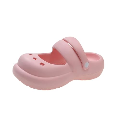 Gartenclogs Fashion Mary Jane Garden Schuhe Frau Plattform Slipper Süßes DIY Sommer Indoor Beach Slides Damenschuhschuhe von QBDGFPX