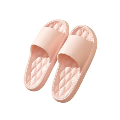 QBDGFPX Badezimmer Hausschuhe Sommerfrauen Innenrinker Boden Flache Schuhe Innenflip Flops Frauen Nicht-Schlupfbad-Hausschuhe von QBDGFPX