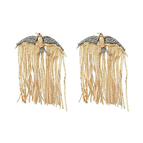 Vogel-Quasten-Ohrringe, Schwalbe Quasten-Ohrringe für Frauen, Böhmische Schwalbe Fransen-Ohrringe, Schwalbe Aussage Lange Ohrringe Boho Schmuck, Schwalbe Linearen Quasten Tropfen-Ohrringe für Mädchen von QDDollarsFun