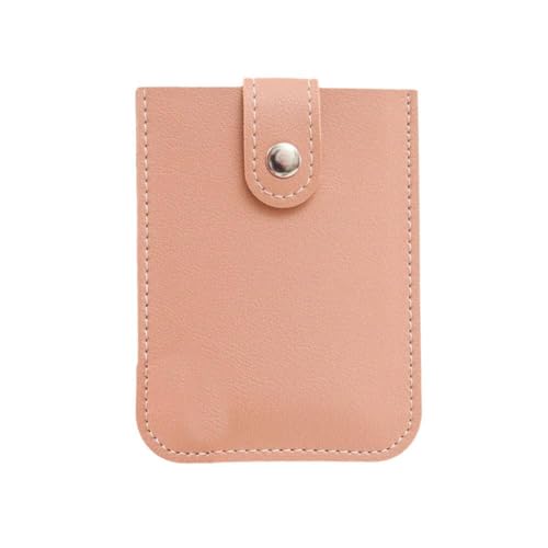 QEOTOH ID Karten Große Kapazität Frauen Männer Dünne Visitenkarte Brieftaschen Münze Beutel Organizer Tasche Kreditbank Brieftasche Karte Fall Schlank, rose, 1 Stpck von QEOTOH