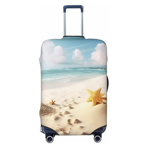 Gepäckhülle für Weinglas im Sonnenuntergang, kratzfest, elastisch, passend für Koffer von 45,7 - 81,3 cm, Strandmotiv, S Gepäckhülle für Weinglas im Sonnenuntergang, kratzfest, elastisch, passend für Koffer von 45,7 - 81,3 cm, Strandmotiv, S von QGGHNISD