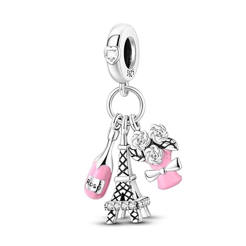 QIKAOLA 925 Sterling Silber Charms Beads für Pandora Strand Ozean Liebe Familie Tiere Charms Anhänger Fit für europäische Armbänder und Halsketten von QIKAOLA