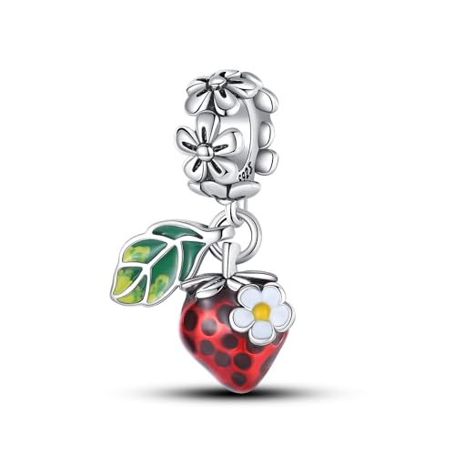 QIKAOLA Charm Anhänger für Frauen 925 Sterling Silber für Armband Charms Beads geeignet für Pandora Armband und Halskette, kompatibel mit europäischen Armbänder für Mädchen von QIKAOLA