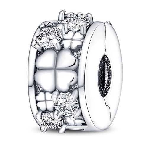 QIKAOLA Charm Anhänger für Frauen 925 Sterling Silber für Armband Charms Beads geeignet für Pandora Armband und Halskette, kompatibel mit europäischen Armbänder für Mädchen von QIKAOLA