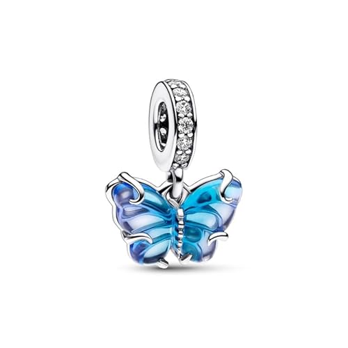 QIKAOLA Charm passt Halskette Armbänder für Frau 925 Sterling Silber Dangle Anhänger Perlen Pandora Charm Perlen für Armband Halskette von QIKAOLA