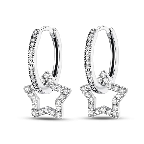 QIKAOLA 925 Sterling Silber Ohrringe für Frauen Bunte Creolen Ohrringe Hypoallergen Silber Creolen Ohrringe für Damen und Mädchen von QIKAOLA