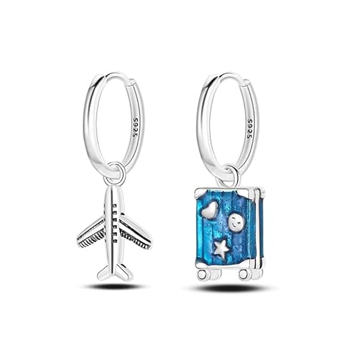 QIKAOLA Silber-Ohrringe für Frauen 925 Sterling Silber Creolen Bunte Huggie-Ohrringe für Mädchen Schmuck Geschenke von QIKAOLA