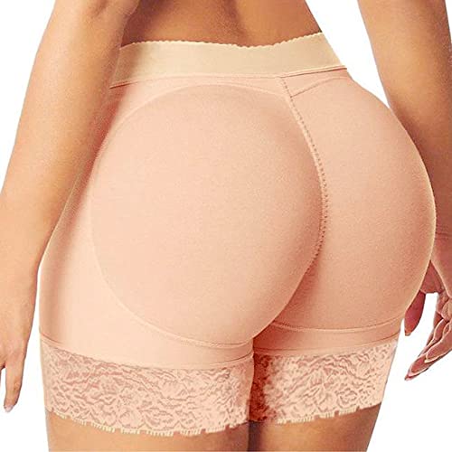 Unterhose Damen Butt Lifter Push Up Po Höschen Padded Miederhose Control Panty Gepolsterter Slip Miederslip Hip Enhancer Figurformende Nahtlose Shapewear Body Shaping Unterwäsche (Khaki, XXL) von QIUhhpuy