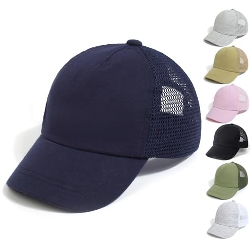 QIYIENDIAN Baby Kleinkind Baseballkappen einstellbar Sonne Hüte Dinosaurier Feste Farbe Hut Kinder Jungen Mädchen(Navy Blue,1-3Years) von QIYIENDIAN