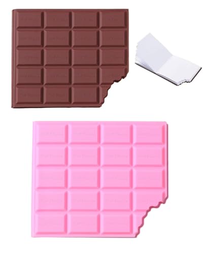 QLEUIFT 2 pcs Haftnotizblock Schoko, Personalisierte Notizen, hochwertiges Papier, mit abgebissener Ecke, mit 160 Haftnotizen, Geschenk für befreundete Lehrerin, Rosa und cremeweiß mit cremigem Duft QLEUIFT 2 pcs Haftnotizblock Schoko, Personalisierte Notizen, hochwertiges Papier, mit abgebissener Ecke, mit 160 Haftnotizen, Geschenk für befreundete Lehrerin, Rosa und cremeweiß mit cremigem Duft von QLEUIFT