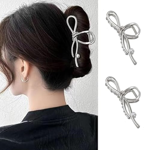 QQY Große Haarspangen, 3-Pack Blume Haar Kralle Clips Rutschfeste Blume Metall Kralle Clips Starke Halt Kralle Clip für Damen Accessoires (36) von QQY