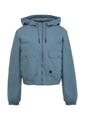 QS Blouson aus Baumwolle mit Kapuze blassblau XXL QS Blouson aus Baumwolle mit Kapuze blassblau XXL von QS
