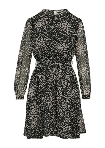 QS Damen 2157604 Chiffonkleid mit All Over Print, 99A3, 40 QS Damen 2157604 Chiffonkleid mit All Over Print, 99A3, 40 von QS