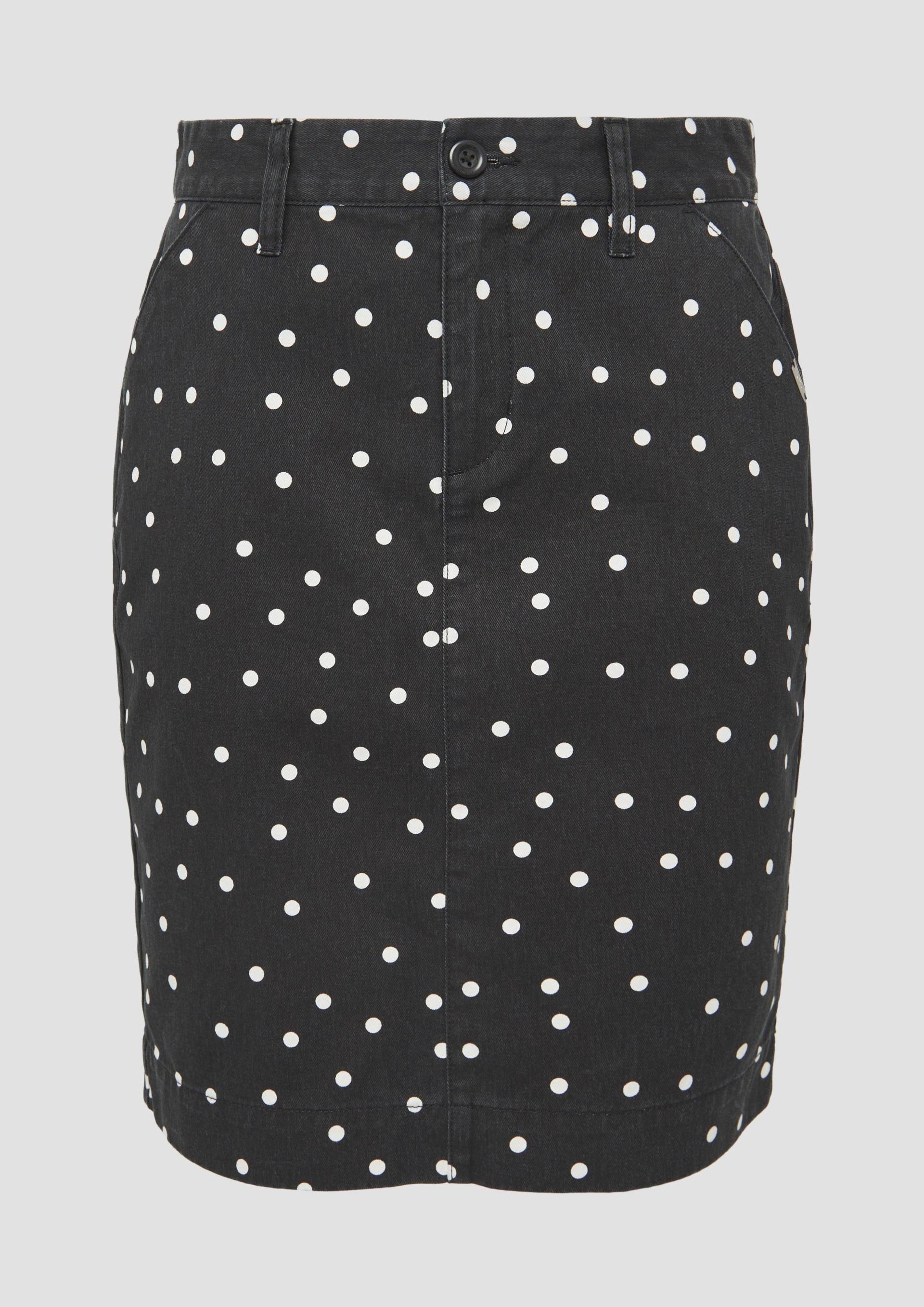 QS - Pencilskirt mit All-over-Print, Damen, schwarz QS - Pencilskirt mit All-over-Print, Damen, schwarz von QS