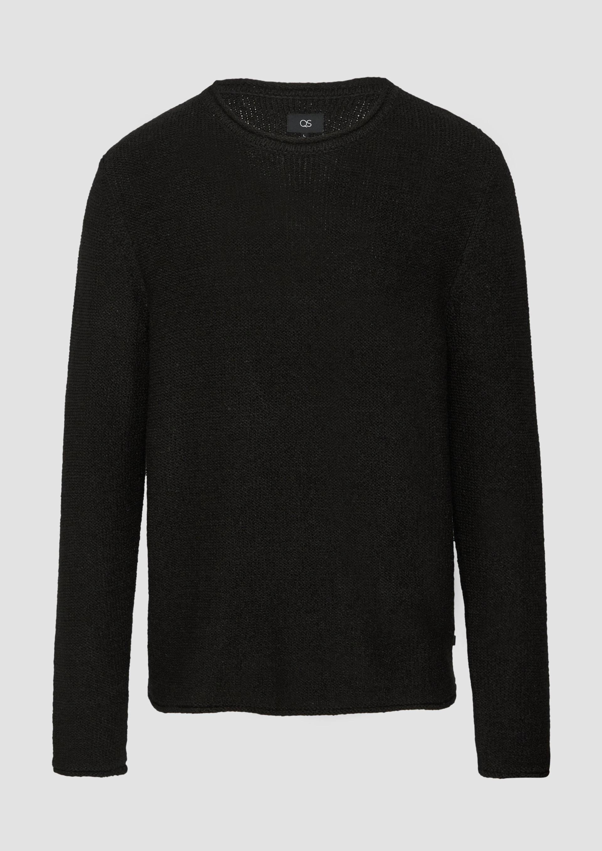 QS - Strickpullover mit Rollkante, Herren, schwarz QS - Strickpullover mit Rollkante, Herren, schwarz von QS