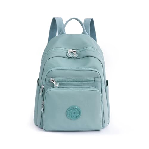 QSFZ NICHANGHUA Frauen Rucksack Oxford Weibliche Einfachheit Rucksack Multi Tasche Und Große Kapazität Schule Tasche Dame Freizeit Reise Rucksack (Color : Lake Blue) von QSFZ