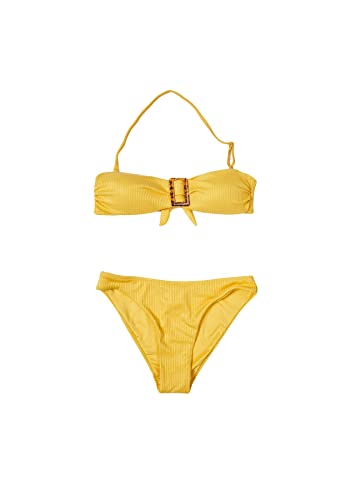 QUEEN HELENA Bikini Sets Bademode Damen 23592 gelb, 38 von QUEEN HELENA