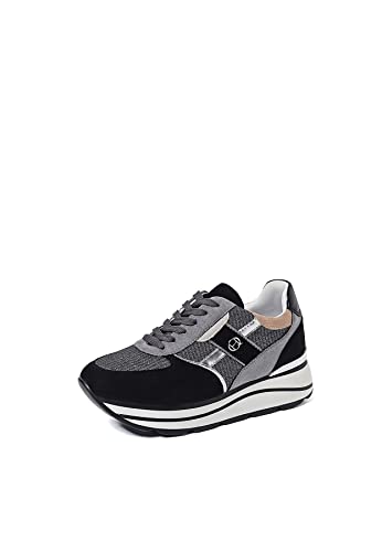 QUEEN HELENA Damen Turnschuhe Sneakers x28 34 schwarz, 38 EU von QUEEN HELENA