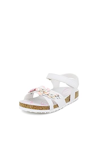 Queen Helena Pantoletten Mädchen Sandalen QB101 Weiß, 32 EU von QUEEN HELENA