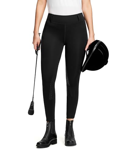 QUEENIEKE Damen Reithose Silikon Vollbesatz mit Handytasche Reitleggings Flex und Elastischem Geeignet für den Reitsport von QUEENIEKE