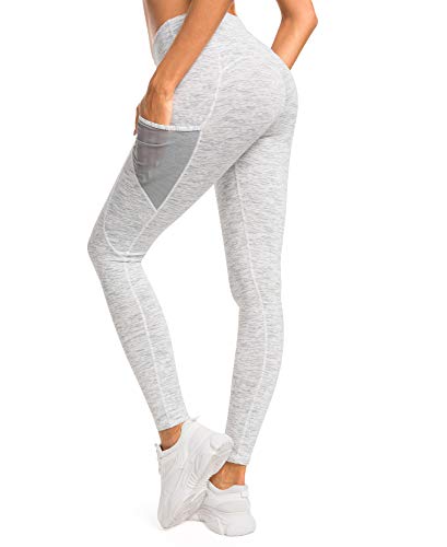 QUEENIEKE Yoga-Leggings mit hoher Taille und 2 Taschen, Workout-Hose für Damen und Mädchen, Bauchkontrolle, undurchsichtige Sportbekleidung, S von QUEENIEKE