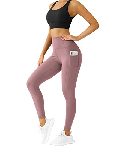 Queenieke Yoga-Leggings mit hoher Taille, 2 Taschen, Trainingshose für Damen und Mädchen, kaschiert den Bauch, blickdichte Sportbekleidung, Rouge Rose, S von QUEENIEKE