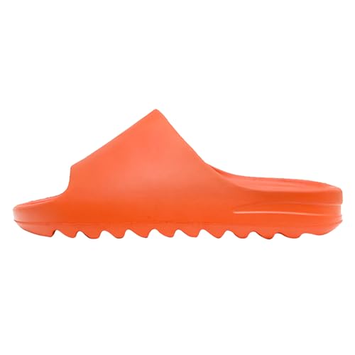 QUINTRA Herren Damen Leichte Hausschuhe EVA Rutschfeste Dicke Sohle Bequeme Indoor Outdoor Sommer Strandschuhe (Orange, 37) von QUINTRA