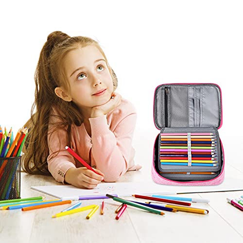 QUINTRA Puppenetui Bleistift Kreativer Kinderbleistift Süße Kaktustasche Schreibwarentasche Büro & Schreibwaren Federschachtel Filz (Pink, One Size) von QUINTRA