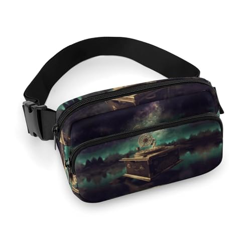 Bauchtasche mit Traumspieluhr bedruckt, Hüfttasche, leichte Gürteltasche für Reisen, Sport, Wandern, Laufen, Traumspieluhr, 20 x 13 cm, Dream Spieluhr, 7.9 X 5.1 in Bauchtasche mit Traumspieluhr bedruckt, Hüfttasche, leichte Gürteltasche für Reisen, Sport, Wandern, Laufen, Traumspieluhr, 20 x 13 cm, Dream Spieluhr, 7.9 X 5.1 in von QWNMD