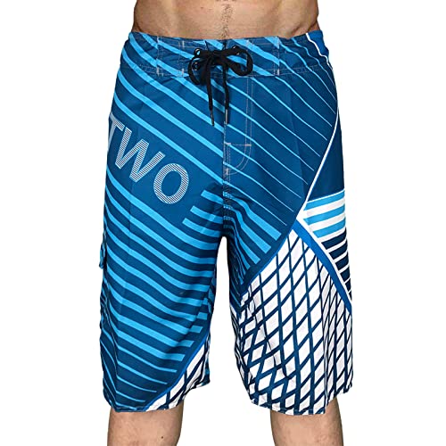 Herrenmode Freizeit und Fitness Sport Plus Size Five Surf Schnelltrocknende Strandhose Shorts Weite Badeshorts Herren Atmungsaktiv Schwimmhose Badeshorts Männer Elastisch Trainingsshorts Verstellbar von QWUVEDS