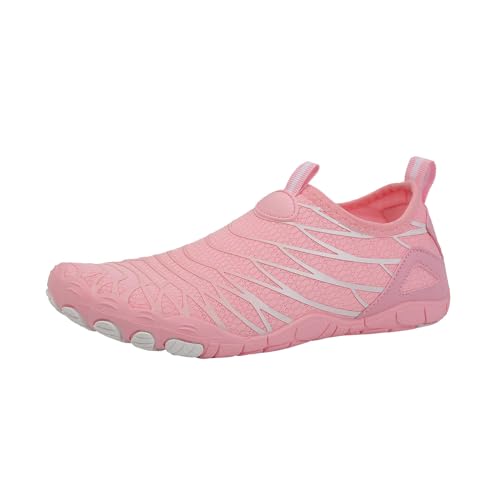 Paare Mode Fünf Finger Schuhe Outdoor Wasser Schuhe Männer Frauen Strand Geschwindigkeit Interferenz Wasser Schuhe Schwimmen Schuhe Sneaker Damen Schuhe (Pink, 37) von QWUVEDS