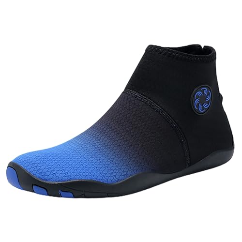 QWUVEDS Outdoor-Strandschuhe Paar Schwimmschuhe Mid Top Tauchschuhe Watschuhe Flussverfolgung Driftschuhe Fitnessschuhe Damenschuhe Größe 43 Herren Laufschuhe Herren Sportschuhe Herren (Blue, 47) von QWUVEDS