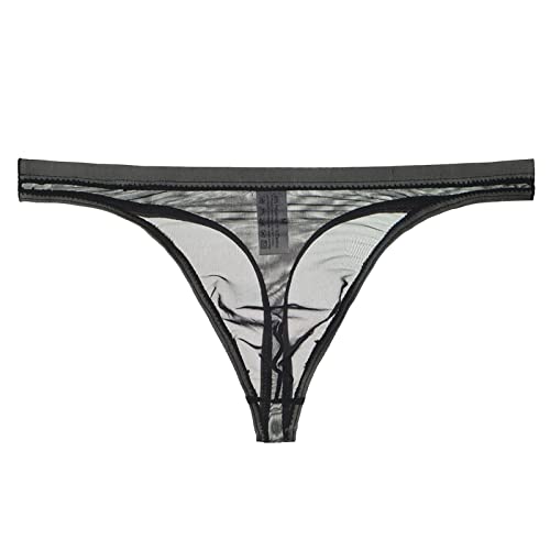 QWUVEDS Unterhosen männer Slip sexy Transparenter Tanga für Herren, dünnes Mesh, sexy Unterwäsche Herren Super Mini String Spitzenhöschen atmungsaktiv Unterhosen Jungen Unterhosen männer Slip von QWUVEDS